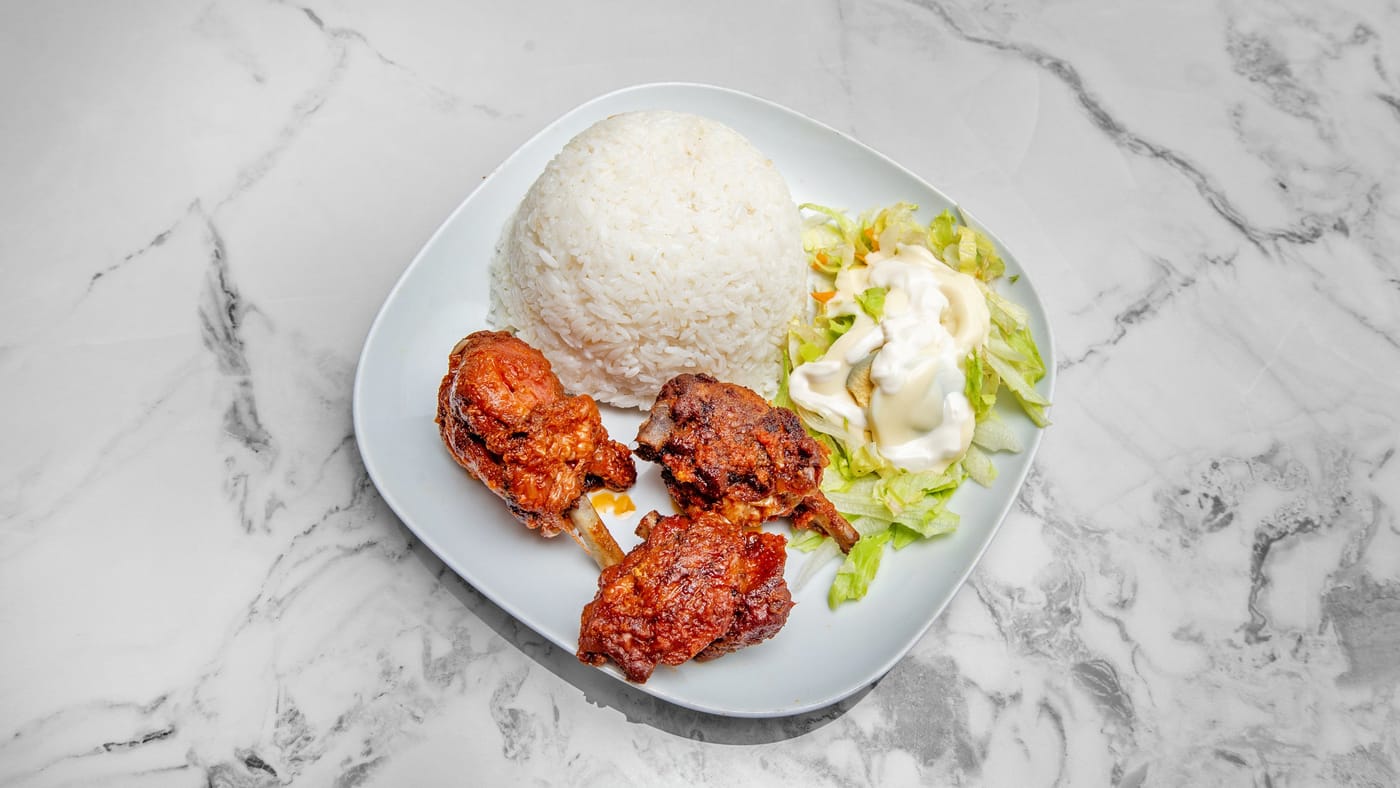 White rice and stew
