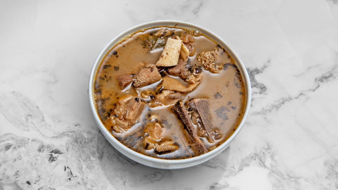 Assorted meat pepper soup