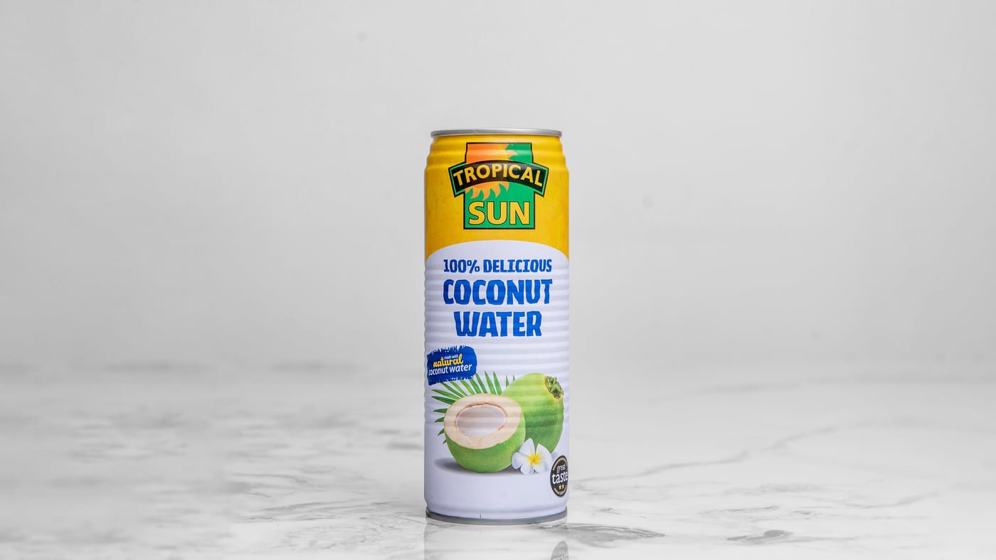 Coconut water with pieces