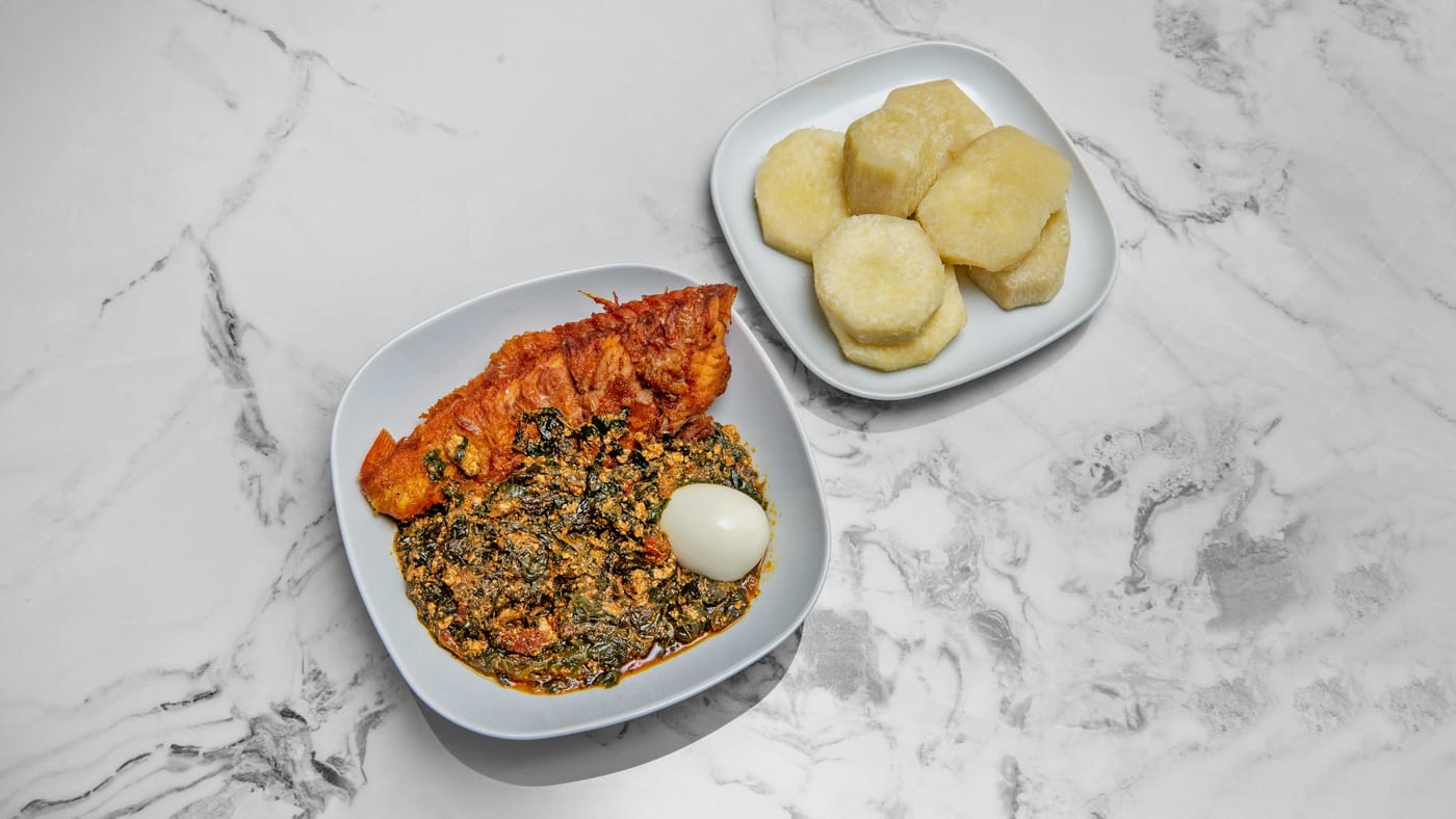 Yam and stew